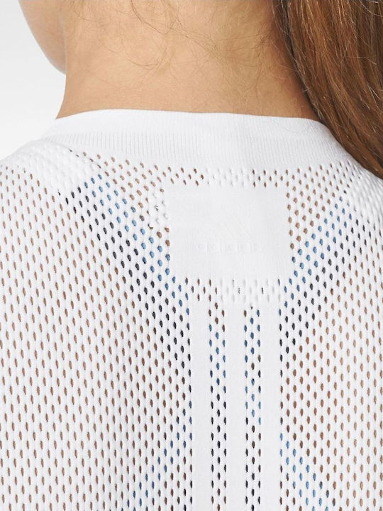 Women's Summer Warpknit Slim Tee with 3/4 Sleeve White
