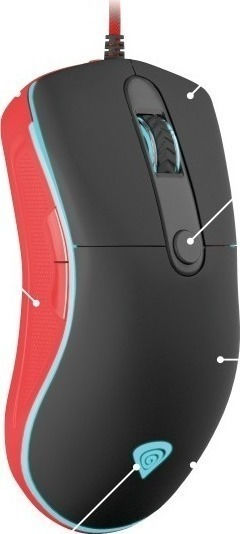 Genesis Krypton 500 RGB Gaming Ποντίκι 4600 DPI Πολύχρωμο