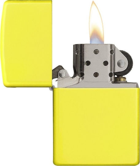 Zippo Classic Windproof Flame Lighter Neon Yellow