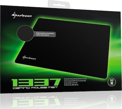 Sharkoon 1337 Gaming Mat M Gaming Mouse Pad (280mm) Μαύρο