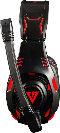 Modecom MC-832 Over Ear Gaming Headset με σύνδεση USB Κόκκινο