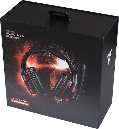 Modecom MC-832 Over Ear Gaming Headset με σύνδεση USB Κόκκινο