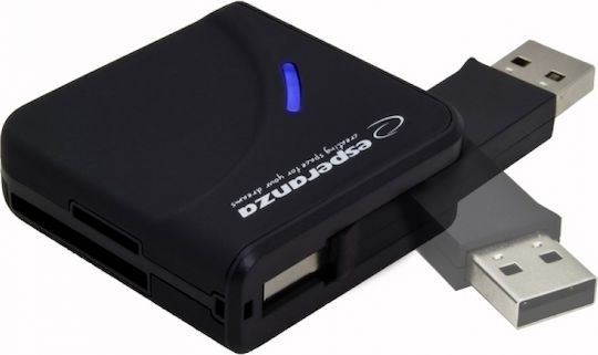 Esperanza Card Reader USB 2.0 για SD/microSD/MemoryStick/xD
