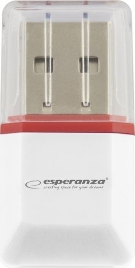 Esperanza EA134 Card Reader USB 2.0 for / /m/i/c/r/o/S/D/ / / / / Orange