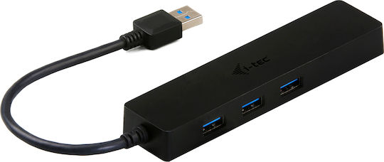 i-tec USB-Hub 3 Anschlüsse USB 3.0 mit Anschluss an einen Computer USB-A Ethernet