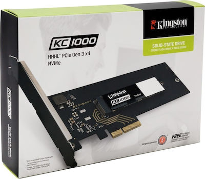 Kingston KC1000 HHHL SSD 240GB Card PCle Card NVMe PCI Express 3.0 SKC1000H/240G