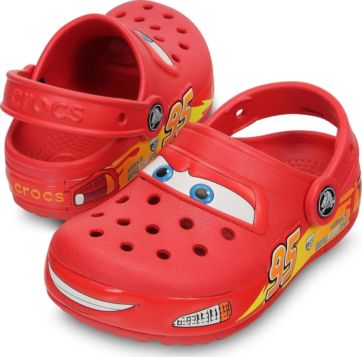 black lightning crocs