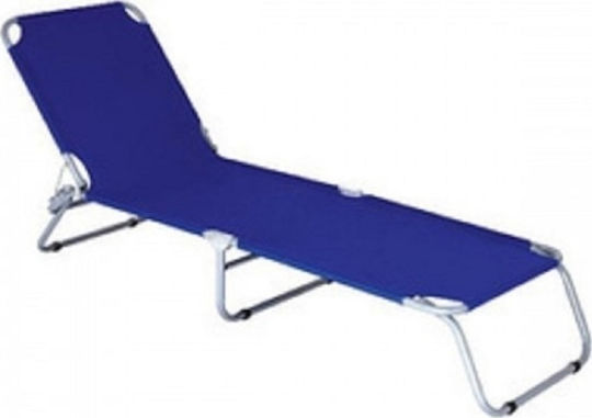 Campus Foldable Metallic Beach Sunbed Green 190x58x27cm