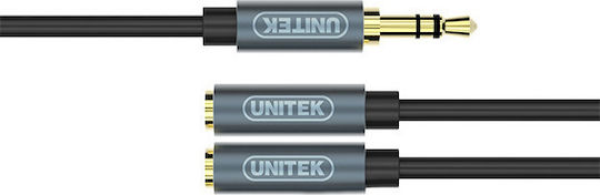 Unitek Converter 3.5mm male to 3.5mm 2x female 1pcs Y-C956ABK