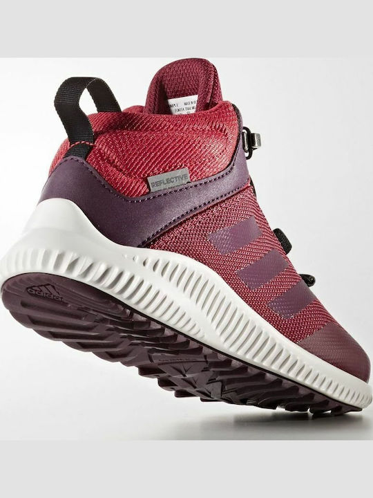 Fortatrail Mid K Kids Sports Shoes with Laces Burgundy