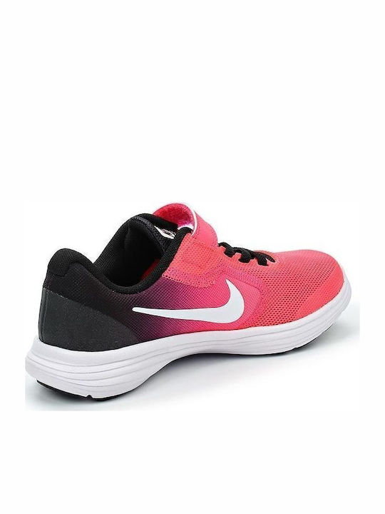 Revolution Revolution 3 PSV Kids Sports Shoes Running with Hoop & Loop Closure Pink