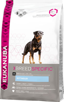 Eukanuba Adult Rottweiler 12kg Ξηρά Τροφή για Ενήλικους Σκύλους Μεγαλόσωμων Φυλών με Κοτόπουλο