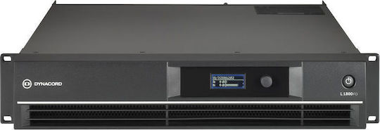 Dynacord L1800FD PA Power Amplifier 2 Channels 850W/8Ω with Cooling System Black