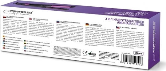 Esperanza EBP002 Πρέσα Μαλλιών με Κεραμικές Πλάκες 35W