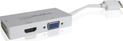 Approx Converter DisplayPort male to DVI-I / HDMI / VGA female White 1pcs APPC37