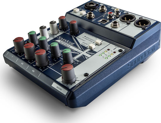 Soundcraft Notepad-5 Αναλογική Κονσόλα 5 Καναλιών με Phantom Power & 1 Εισόδο XLR