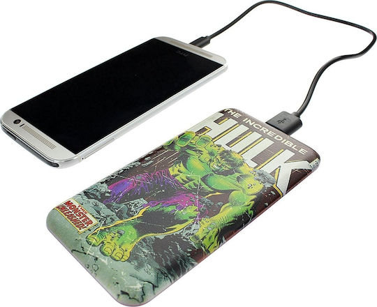 Hulk Power Bank 4000mAh με Θύρα USB-A Πολύχρωμο