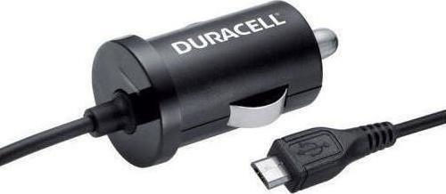 Duracell 1A In-Car Charger Car Charger 1A with Cable Micro-USB Black Color
