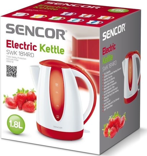 Sencor Kettle 1.8lt 2000W Red
