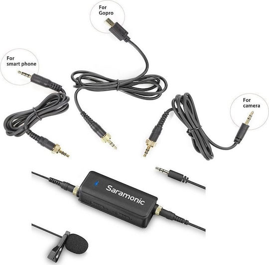 Saramonic LavMic Πυκνωτικό Μικρόφωνο 3.5mm Πέτου, Clip On για Κάμερα