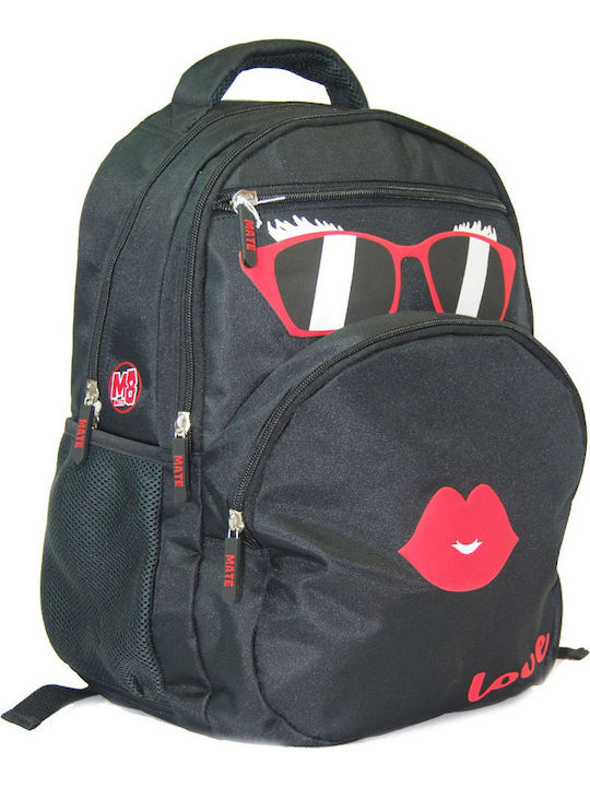 Mate M8 School Bag Backpack Junior High-High School in Black color