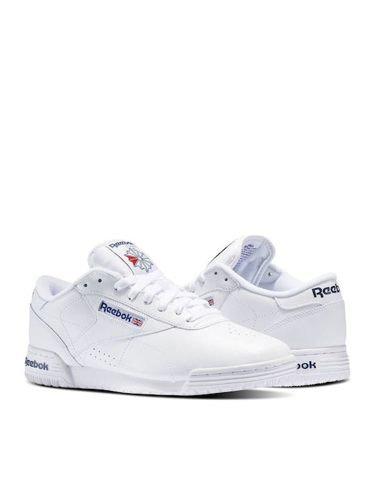 Exofit Lo Clean Logo Ανδρικά Sneakers Intense White / Royal Blue