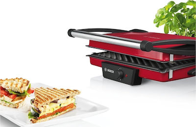Bosch Sandwichmaker mit abnehmbaren Platten 1800W Rot