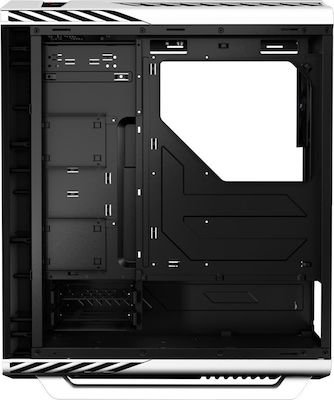 Aerocool P7-C1 Pro Геймърско бюро Midi Tower Компютърна кутия със страничен прозорец и RGB осветление Черен