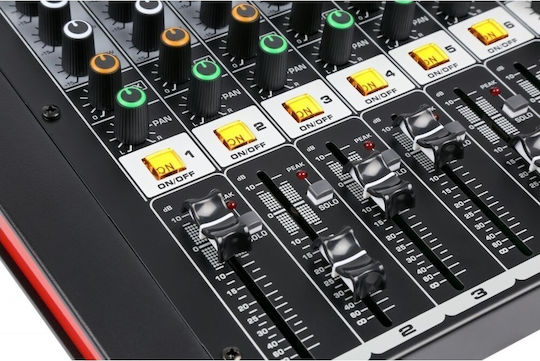 Power Dynamics PDM-M804A 172.614 Αυτοενισχυόμενη Αναλογική Κονσόλα 8 Καναλιών με Phantom Power & 8 Εισόδους XLR & Bluetooth
