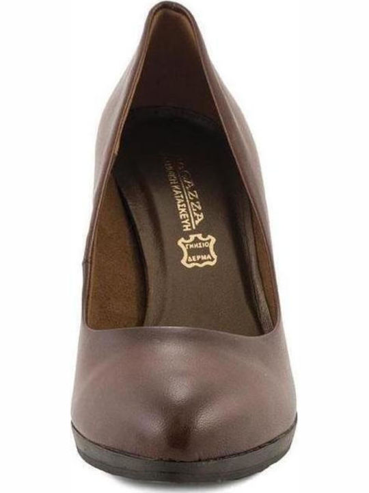 Anatomic Leather Tabac Brown High Heels