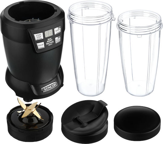 Sencor Nutri Smoothie SNB 6600BK Μπλέντερ με Κανάτα Tritan 800 ml 1200W Μαύρο