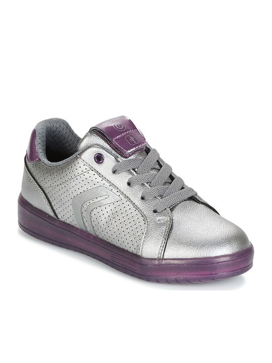 Geox Sneaker Ανατομικά Ασημί Geox Sneaker Ανατομικά Ασημί