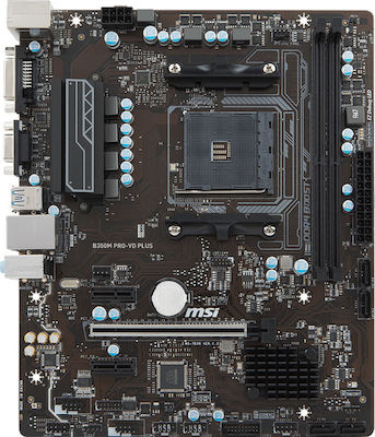 MSI B350M PRO-VD Plus Motherboard Micro ATX με AMD AM4 Socket