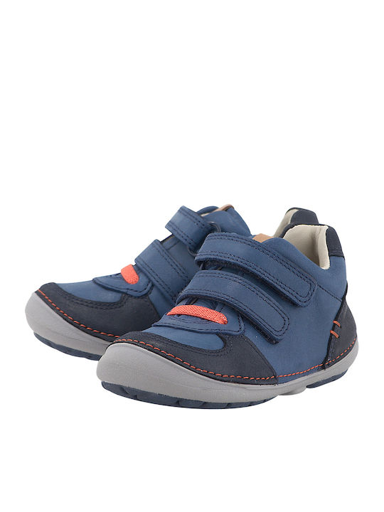 Clarks Încălțăminte Sport pentru Copii talpa joasa Softly Pow Anatomic Albastre