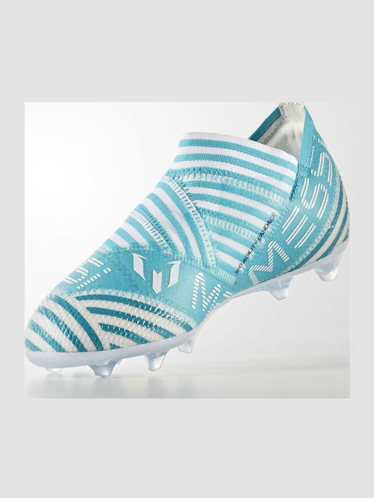 Messi 17.0 Kids Molded Soccer Shoes without Laces Turquoise