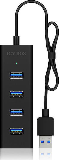 Icy Box USB 3.0 4 Port Hub with USB-A Connection