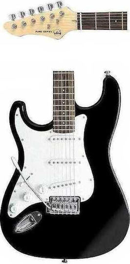 Gewa RC - 100 LH Electric Guitar for Left-handed Stratocaster with SSS Pickup Configuration Black