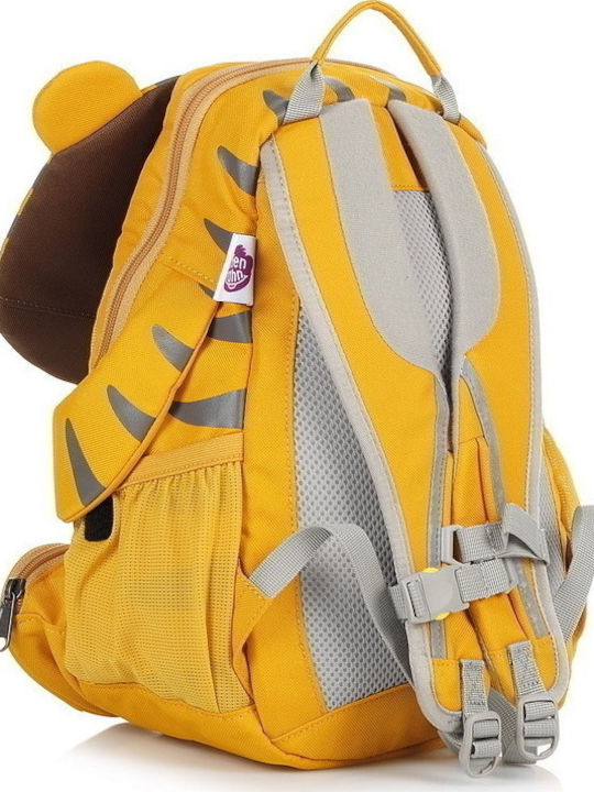 Affenzahn Theo Tiger School Bag Backpack Kindergarten in Yellow color 8lt