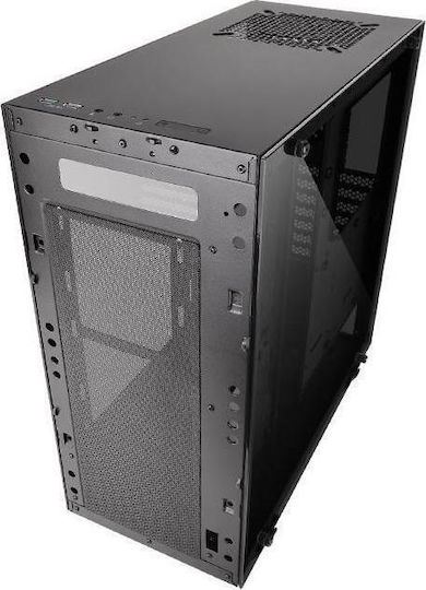 Thermaltake View 21 Tempered Glass Edition Gaming Midi Tower Κουτί Υπολογιστή με Πλαϊνό Παράθυρο Μαύρο