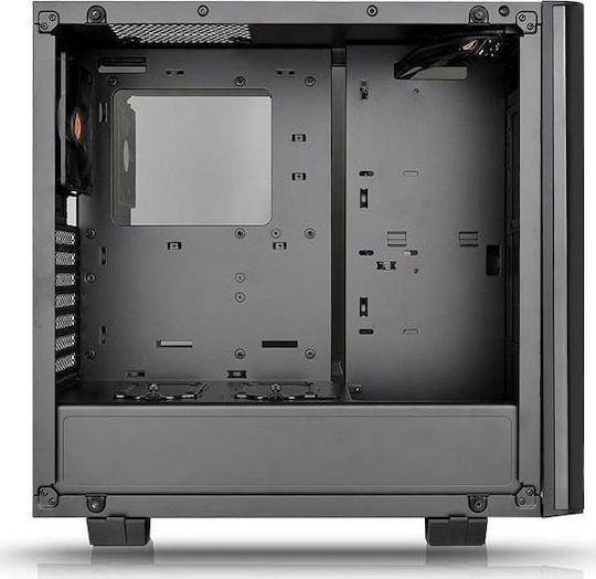 Thermaltake View 21 Tempered Glass Edition Gaming Midi Tower Κουτί Υπολογιστή με Πλαϊνό Παράθυρο Μαύρο