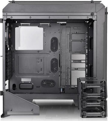 Thermaltake View 71 Tempered Glass Gaming Full Tower Κουτί Υπολογιστή με Πλαϊνό Παράθυρο και RGB Φωτισμό Μαύρο