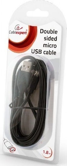 Cablexpert Редовна USB 2.0 до микро USB кабел Черен 1.8м (CCB-USB2-AMmDM-6) 1бр