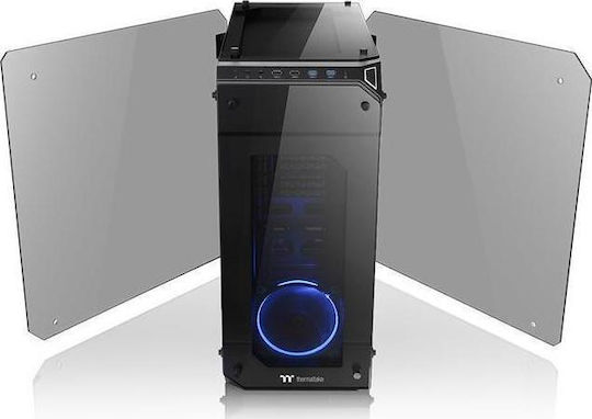 Thermaltake View 71 Tempered Glass Gaming Voller Turm Computergehäuse mit Seitenfenster Schwarz