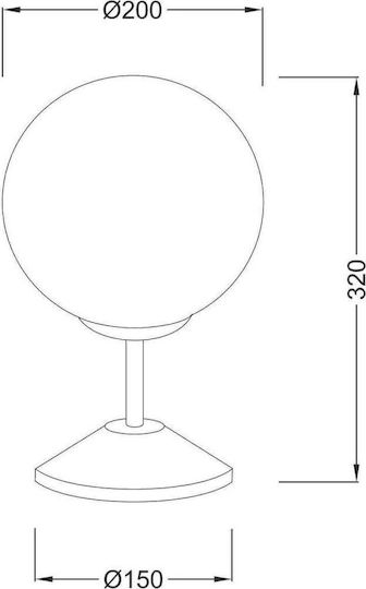Aca Lustră Decorativă cu Soclu pentru Bec E14 Argintiu Aca Lustră Decorativă cu Soclu pentru Bec E14 Argintiu