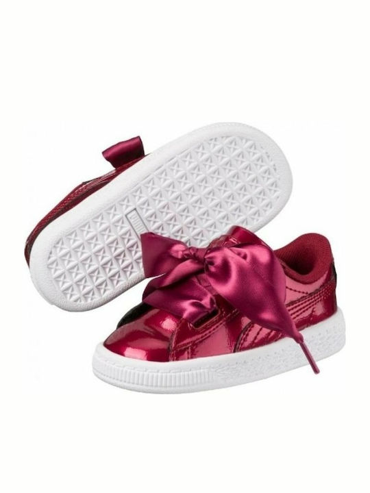 Puma Încălțăminte Sport pentru Copii talpa joasa G Basket Heart Glam INF TDV Burgundy