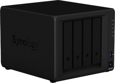 Synology DiskStation DS918+ NAS Turnul cu 4 sloturi pentru HDD/M.2/SSD și 2 porturi Ethernet