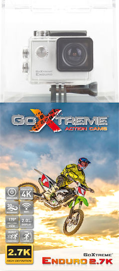 EasyPix GoXtreme Enduro Action Camera 4K Ultra HD Underwater (with Case) and Wi-Fi