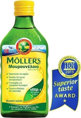 Moller's Cod Liver Oil Μουρουνέλαιο Κατάλληλο για Παιδιά 250ml Natural