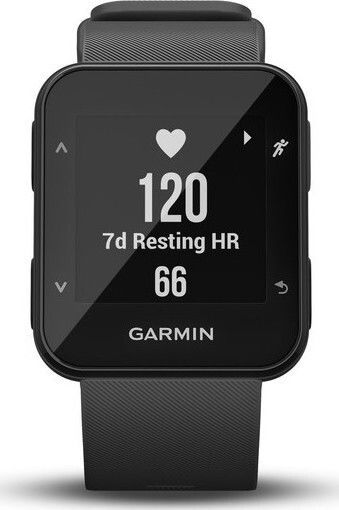 Garmin Forerunner 30 41mm Αδιάβροχο Smartwatch με Παλμογράφο (Slate Grey)