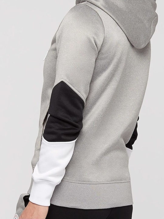 Core Blocked Full-zip Hoodie Γυναικεία Ζακέτα Φούτερ με Κουκούλα Γκρι